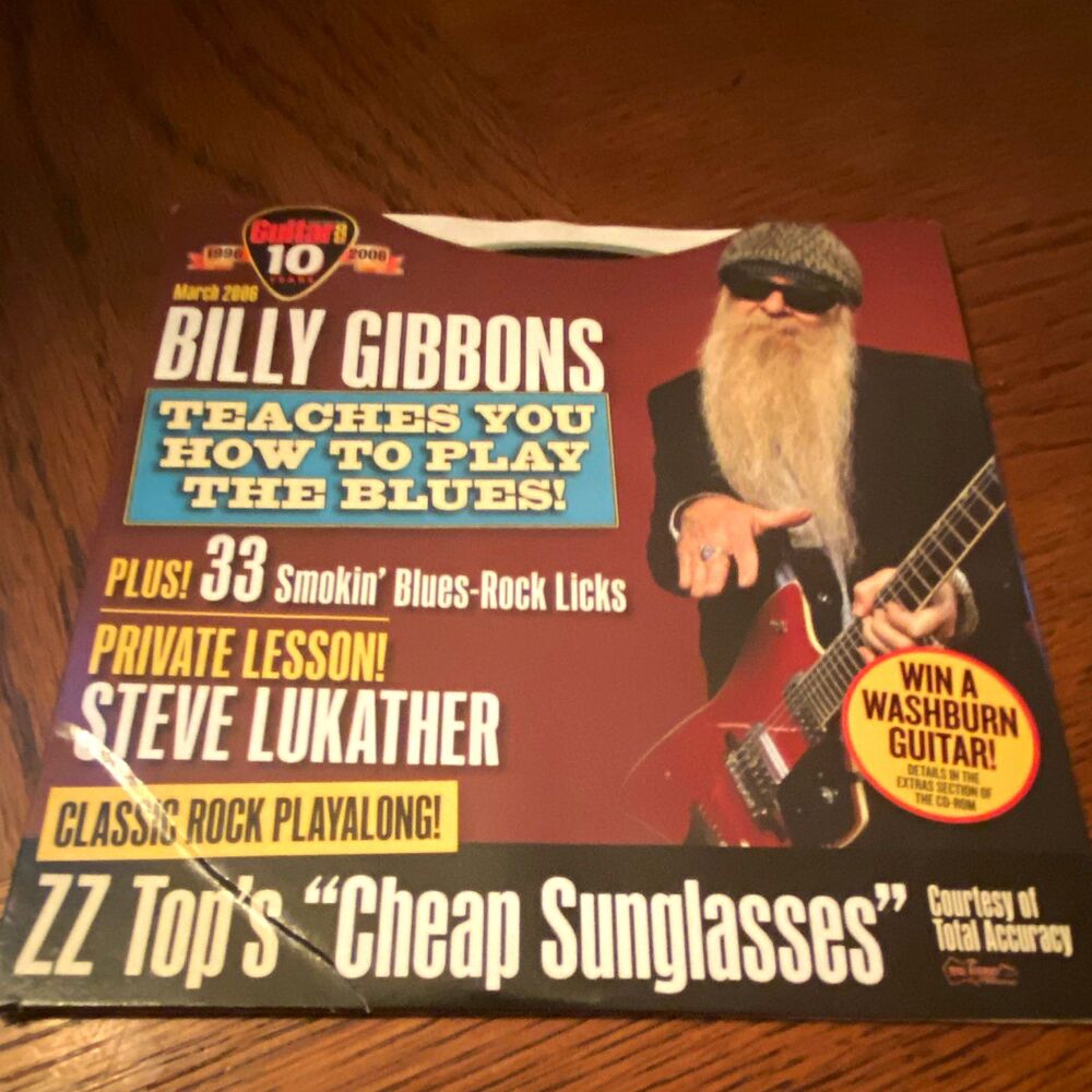 Guitar Magazine March 2006 CD ROM Billy Gibbons Steve Lukather Future ZZ Top